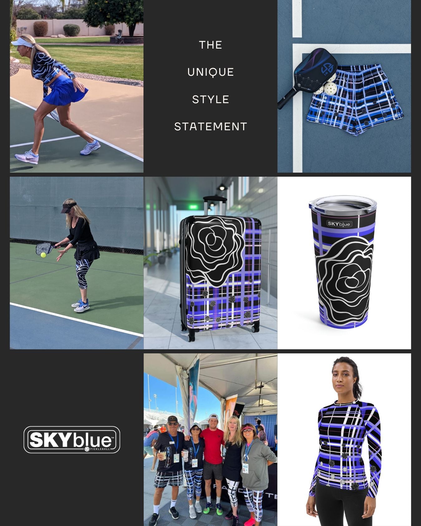 Color Blocking with SKYblue Pickleball