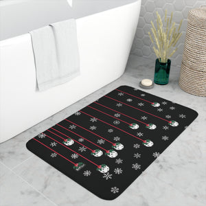 Holly Pickleball© Memory Foam Bath Mat, now available in two sizes!