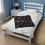 Load image into Gallery viewer, Mistletoe Pickleball© Velveteen Plush Blanket, 60x80&quot;
