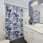 Load image into Gallery viewer, Ravensburg Summertime Shower Curtain | SKYblue Pickleball
