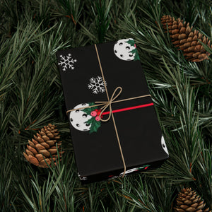 Holly Pickleball© Gift Wrapping Papers! Available in three sizes