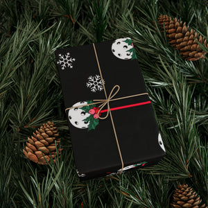 Holly Pickleball© Gift Wrapping Papers! Available in three sizes