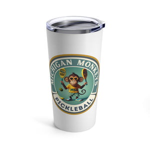 Michigan Monkeys Pickleball Tumbler 20oz – A Personalized Sip of Memories and Joy!