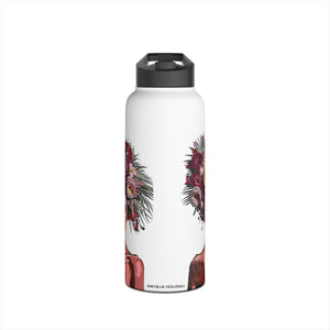 Got Pickleball on my Mind!™ Shades of Red, Green, and Yellow Stainless Steel Water Bottle 32oz