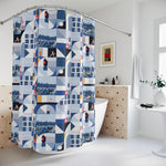 Load image into Gallery viewer, Ravensburg Summertime Shower Curtain | SKYblue Pickleball
