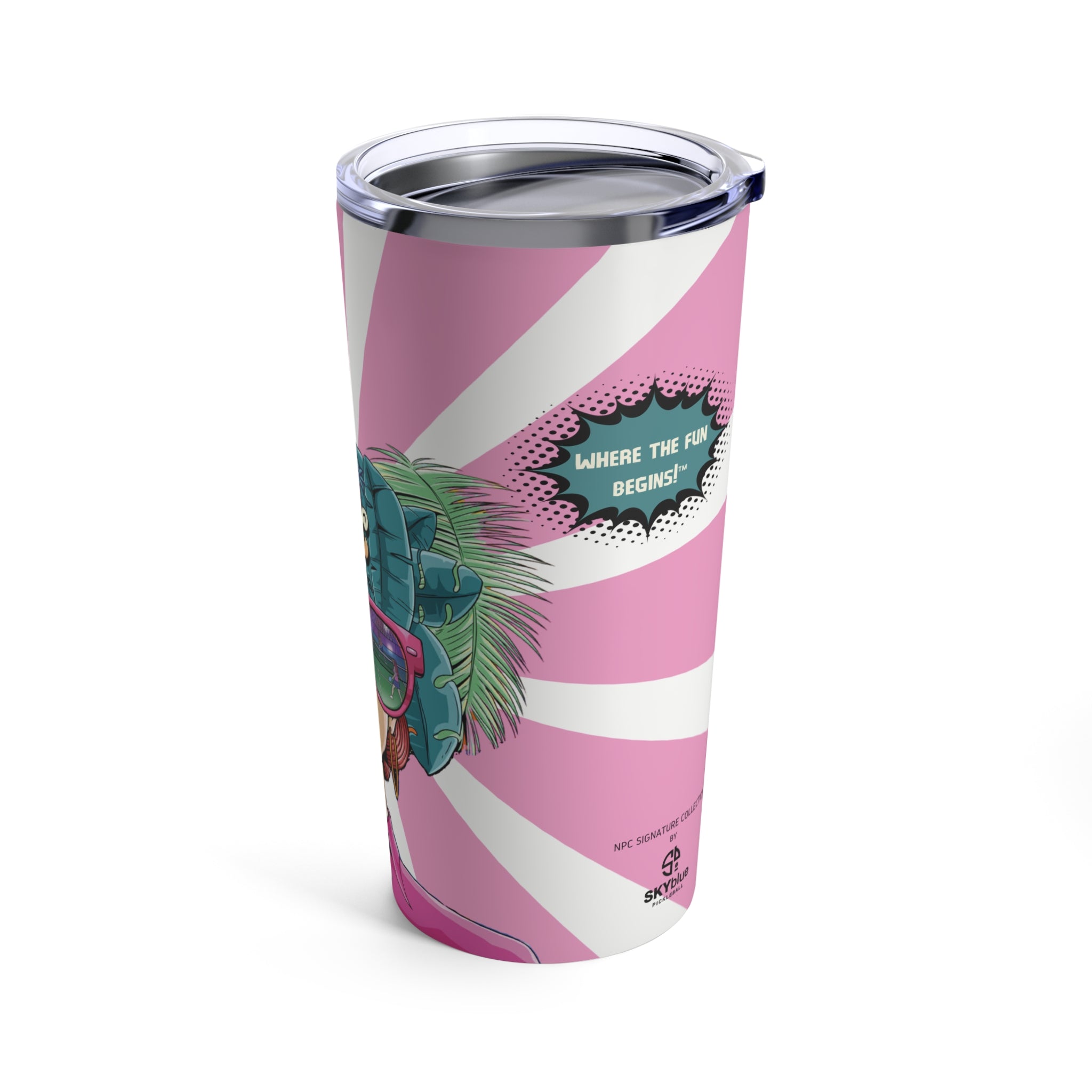 Where the Fun Begins™ 20 oz Pickleball Tumbler – NPC Signature Collection by SKYblue Pickleball