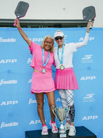 Load image into Gallery viewer, Love is in the Air© Fleur Pickleball Leggings for Women - UPF 50+
