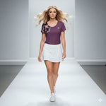 Load image into Gallery viewer, Got Pickleball on My Mind!™ Athletic Short Sleeve Shirt – Gypsy Jewels Purple front 
