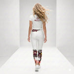 Load image into Gallery viewer, Got Pickleball on My Mind!™ Athletic Short Sleeve Shirt – Shades of Red, Green, and Yellow back
