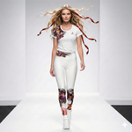 Load image into Gallery viewer, Got Pickleball on My Mind!™ Athletic Short Sleeve Shirt – Shades of Red, Green, and Yellow front 
