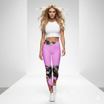 Load image into Gallery viewer, Got Pickleball on my Mind™ Women's High-Waisted Leggings – Sweet Slumber Pink, UPF 50+
