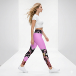 Load image into Gallery viewer, Got Pickleball on my Mind™ Women's High-Waisted Leggings – Sweet Slumber Pink, UPF 50+_3
