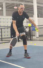 Load image into Gallery viewer, Pop Art Men&#39;s Pickleball Shorts, Pickleball Sunset™  UPF 50+ Black-Multi Color
