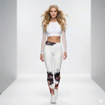 Load image into Gallery viewer, Ich hab nur Pickleball im Kopf™  aka Got Pickleball on my Mind!™  High-Waisted Women's Leggings UPF 50+ front 
