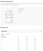 Load image into Gallery viewer, Size chart for SKYblue women's pickleball tank top – flat-lay measurements
