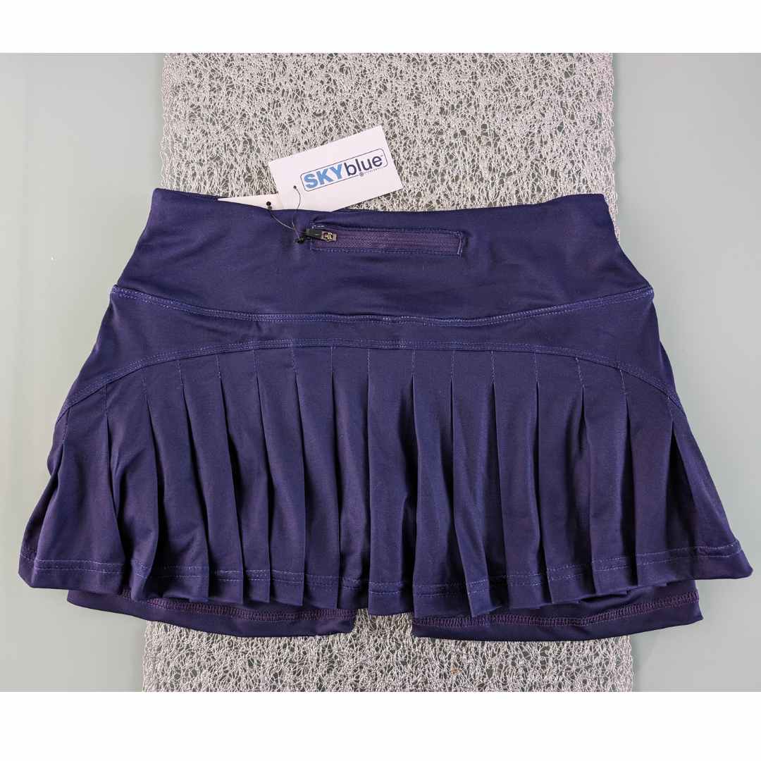 Retro Naples JBB United™ NPL™ Skorts in Violet Noir with 3 pockets - one-of-a-kind!