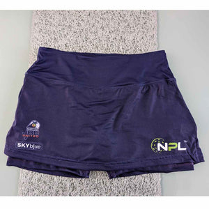 Retro Naples JBB United™ NPL™ Skorts in Violet Noir with 3 pockets - one-of-a-kind!