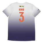 Load image into Gallery viewer, Kristy Kind 3 Naples JBB United™ SKYblue™ 2023 Authentic Retro Jersey - Violet Noir Ombre - Unisex
