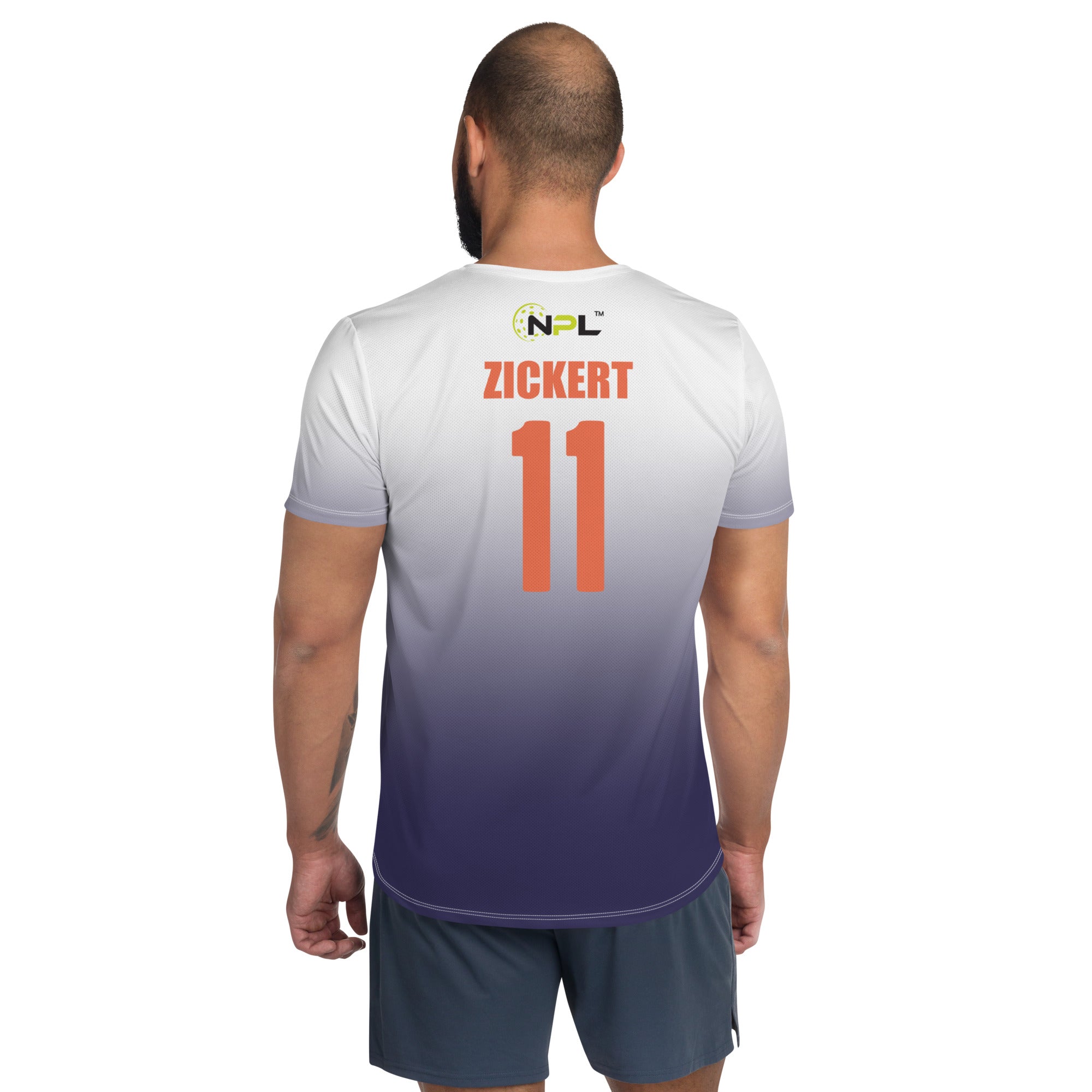 Paul Zickert 11 Naples JBB United™ SKYblue™ 2023 Authentic Retro Jersey - Violet Noir Ombre