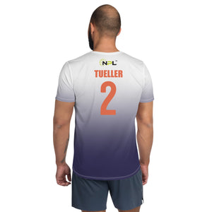 Tom Tueller 2 Naples JBB United™ SKYblue™ 2023 Authentic Retro Jersey - Violet Noir Ombre