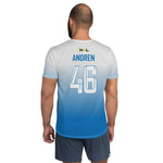 Load image into Gallery viewer, Stefan Andren 46 Boca Raton Picklers™ SKYblue™ 2023 Authentic Retro Men&#39;s Short Sleeve Jersey
