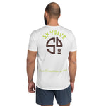 Load image into Gallery viewer, SKYblue Pickleball™ Men&#39;s Athletic T-shirt perfect companion to the  &quot;Sandbagger©&quot; aka Spring Dink Gradient Beige &amp; Venom Green Men&#39;s Pickleball shorts
