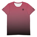 Load image into Gallery viewer, SKYblue™ Pickleball &quot;Play Pickleball in Style™&quot; Men&#39;s Performance Shirt in Red Ombre Black
