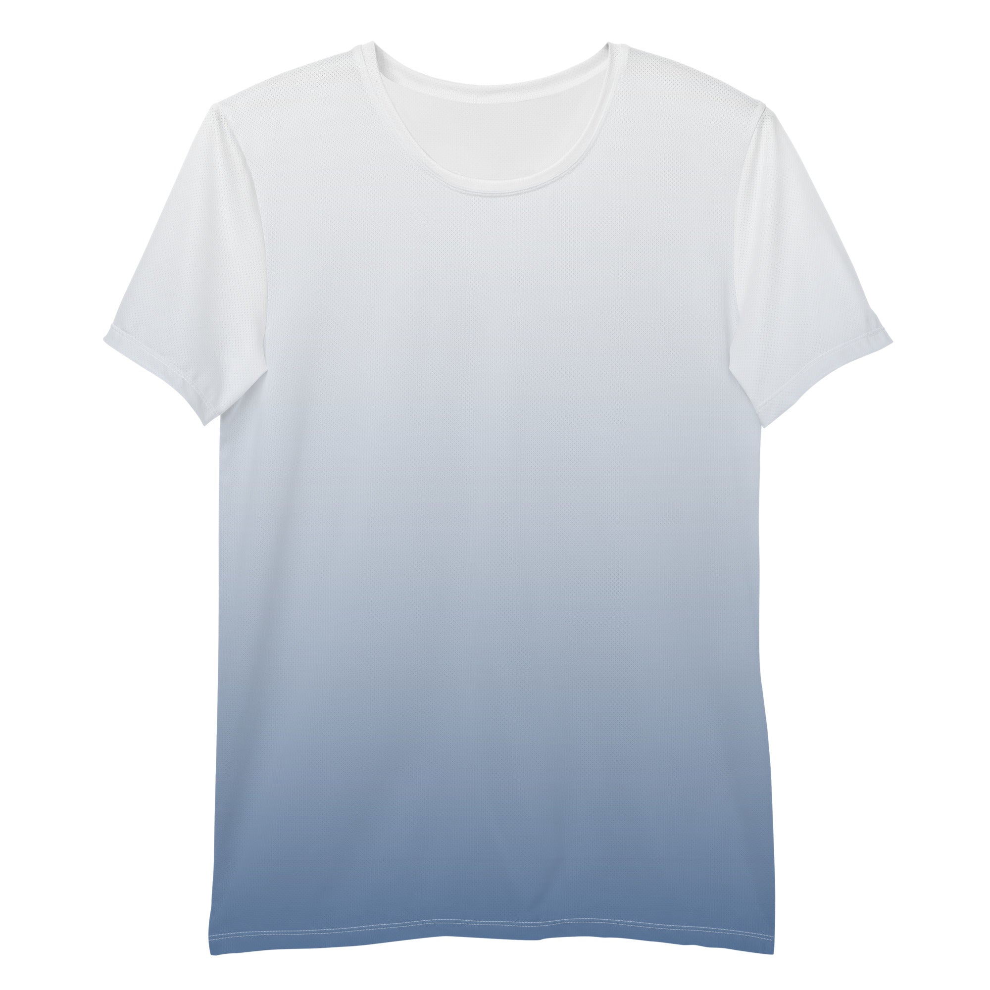 Ombre Blue Men's Athletic Shirt - A Part of the "I Campi da Pickleball"© Blue Collection