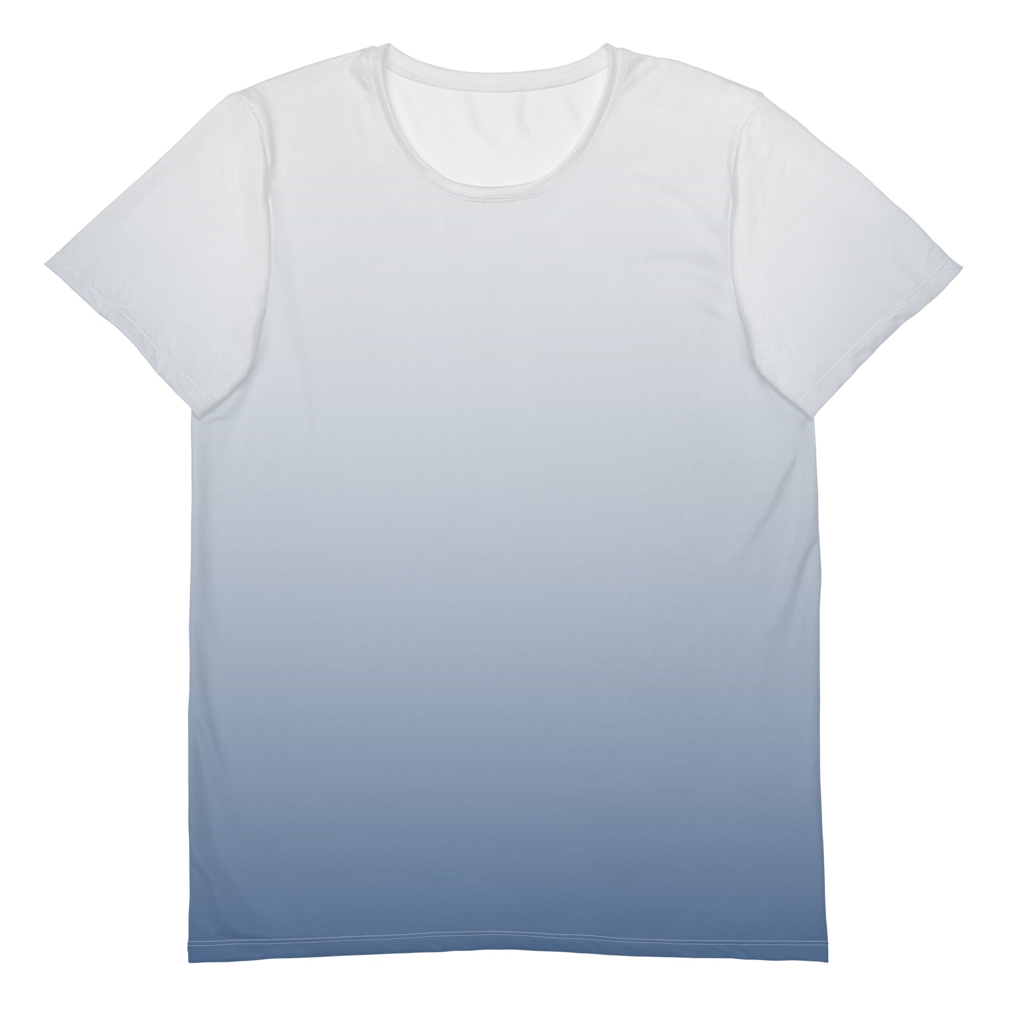 Ombre Blue Men's Athletic Shirt - A Part of the "I Campi da Pickleball"© Blue Collection