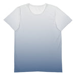 Load image into Gallery viewer, Ombre Blue Men&#39;s Athletic Shirt - A Part of the &quot;I Campi da Pickleball&quot;© Blue Collection
