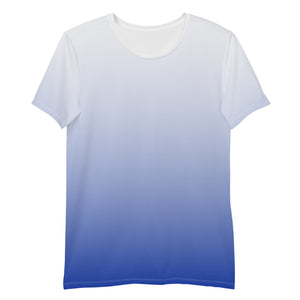 Ombre Blue Men's Athletic Shirt - Perfect Match for the Got Pla(yed)id© Red, White and Blue Men's Pickleball Shorts