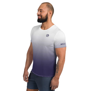 SKYblue Athletic Shirt for Men Ombre Violet Noir