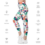 Load image into Gallery viewer, Dink &amp; Drive under the Sun Ambient© Women&#39;s Pickleball Performance Leggings with pockets, UPF 50+
