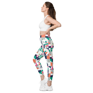 Dink & Drive under the Sun Ambient© Women's Pickleball Performance Leggings with pockets, UPF 50+