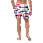 Load image into Gallery viewer, Got Pla(yed)id© Red, White &amp; Blue Men&#39;s Casual Pickleball Shorts with Liner
