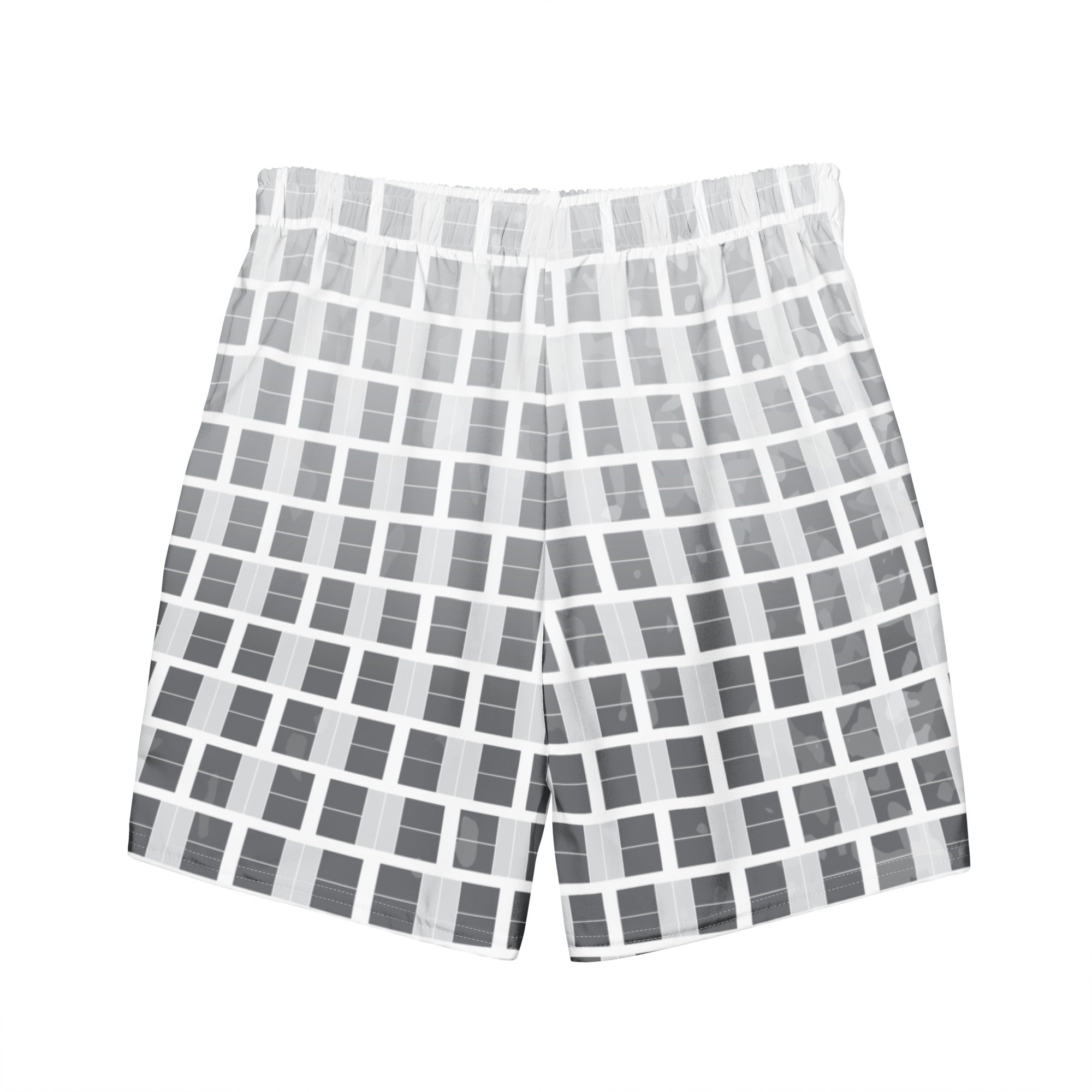 "I Campi da Pickleball©" Ombre Camouflage Gray Men's Pickleball Shorts with Liner