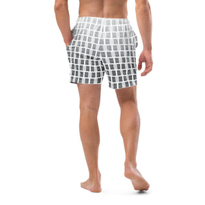 "I Campi da Pickleball©" Ombre Camouflage Gray Men's Pickleball Shorts with Liner