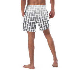 "I Campi da Pickleball©" Ombre Camouflage Gray Men's Pickleball Shorts with Liner