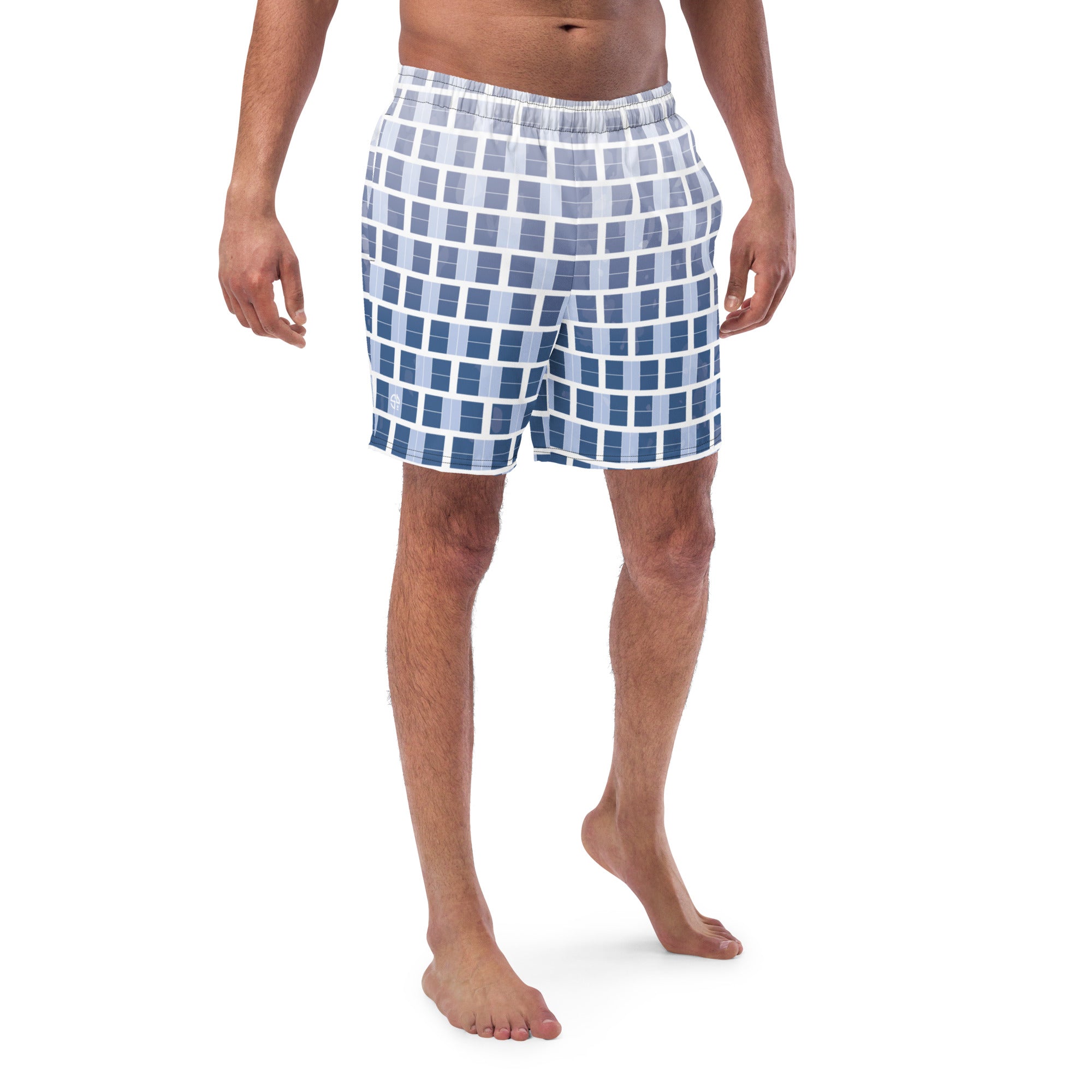 "I Campi da Pickleball©" Ombre Camouflage Blue Men's Shorts with Liner