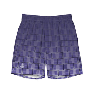 "I Campi da Pickleball©" Violet Noir Men's Athletic Shorts w/Liner, UPF 50+