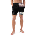 Load image into Gallery viewer, Pop Art Men&#39;s Athletic Shorts, UPF 50+ Black-Multi Color
