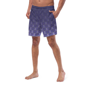 "I Campi da Pickleball©" Violet Noir Men's Athletic Shorts w/Liner, UPF 50+