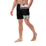 Load image into Gallery viewer, Pop Art Men&#39;s Athletic Shorts, UPF 50+ Black-Multi Color
