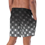 Load image into Gallery viewer, &quot;I Campi da Pickleball©&quot; Ombre Camouflage 15 Shades of Grey Men&#39;s Shorts with Liner
