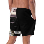 Load image into Gallery viewer, Pop Art Men&#39;s Athletic Shorts, UPF 50+ Black-Multi Color
