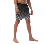 Load image into Gallery viewer, &quot;I Campi da Pickleball©&quot; Ombre Camouflage 15 Shades of Grey Men&#39;s Shorts with Liner
