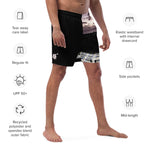 Load image into Gallery viewer, Pop Art Men&#39;s Athletic Shorts, UPF 50+ Black-Multi Color
