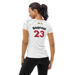 Load image into Gallery viewer, &quot;Nagrani 23&quot; Indy Drivers™ Retro Replica Women&#39;s Pickleball Tournament Athletic Shirt White - One of a kind! Size S
