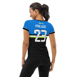 Load image into Gallery viewer, Danielle Polage 23 OKC Punishers™ SKYblue™ 2023 Authentic Retro Jersey Turquois - Black
