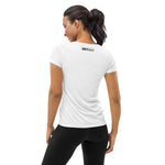 Load image into Gallery viewer, &quot;Retro Elegance: Levitating Pickleball Courts 2.0 Women&#39;s short sleeve Performance Shirt&quot;
